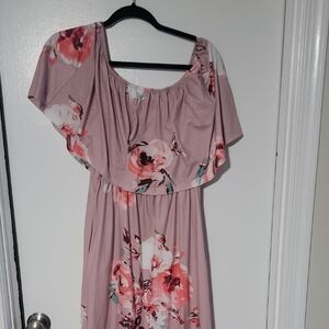 OS Floral Pink MAXI  Dress